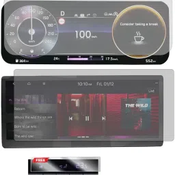 Zealsy Impossible Screen Guard for KIA SONET FACELIFT HTX PLUS GTX PLUS X LINE 10 INCH INFOTAINMENT SYSTEM AND INSTRUMENT CLUSTER COMBO-image-41