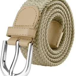 Men & Women Casual, Party Beige Canvas Belt-image-57