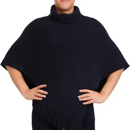 life and style Wool Blend Poncho-picture-37