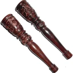 Decorative wooden chillum 6 inch Pack of 2 Wooden Outside Fitting Hookah Mouth Tip-image-65