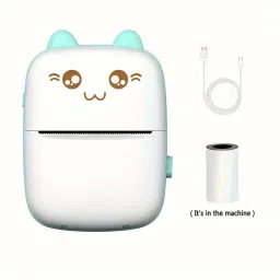 4uonly Portable Mini Printer Bluetooth Self Adhesive Printer 2 roll kop4 camera-19