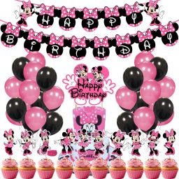 Minnie Mouse Party Decoration Set, Minnie Mouse Themed Party Kit For Girls'-image-20