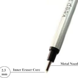 qalam kaari Mono Zero Round Shape Eraser Refills for 2.3mm Precision Tip Eraser image 2