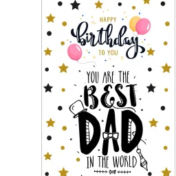 Happy birthday to you you are the best dad in the world Greeting Card Greeting Card-15