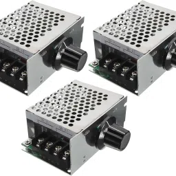 shockley 4000W SCR Triac AC 220V Voltage Regulator Speed Controller Light Dimmer (3 Pc) Multipurpose Controller-33