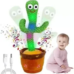 Talking Cactus Soft Plush Toy for Dancing Singing Voice Recording & Educational-19