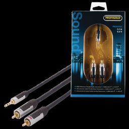 PROFIGOLD PROA3402 3.5mm Stereo to RCA 2 Meter Audio Cable (IAT Technology, Anthracite)-16