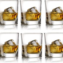 (Pack of 6) European Design Crystal Whiskey & Scotch Glass - Iceberg Design Ultra Quality Glass Set Whisky Glass-image-99