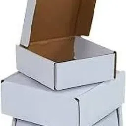 Self-Locking Box Craft Paper Flat Corrugated Box 4x4x1.5 – White 3 Ply Mailer Box for Safe Shipping Packaging Box-image-62