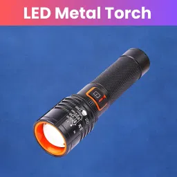 Rechargeable Torch Light, Telescopic Zoom, Ultra Bright LED Flashlight Z322 Torch-image-18