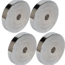 4 kg Pair of 1 KG * 4 Steel Gym Plates, Dumbbell Plates Home Gym Combo-image-32