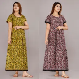 Pack of 2 Women Nighty Set-picture-26