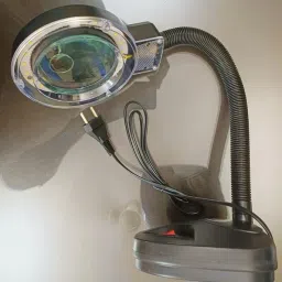 BALRAMA 10x Gooseneck Magnifying Lamp Desk Table Study Lamp Reading Tabletop LED Light Combo Set image 2