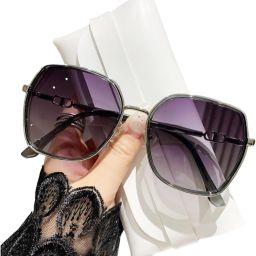 UV Protection Round, Over-sized Sunglasses (Free Size)-10