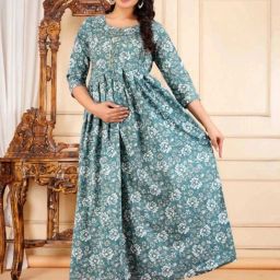 Women Printed Pure Cotton Anarkali Kurta-image-24