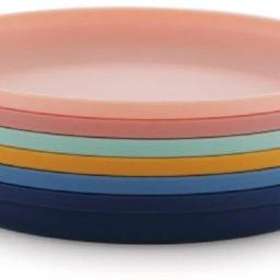 BPA Free, Food Grade Unbreakable Plastic Dishwasher Safe, (7” x 7” x 0.5”) Dinner Plate-image-40