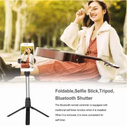 POZUB High Quality Tripod Selfie Stick With Dustproof Bag Heavy Duty Professional Travel Camera Tripod Stand Flexible Portable Stand DSLR/SLR Camera Stand Portable Foldable Adjustable Aluminum Lightweight Mobile Camera Holder With Three-Dimensional Head & Quick Release Plate spotting scope tripod With Mobile Clip Holder & BT Remote Best Use for Make Videos Compatible with Mobiles Tripod, Monopod, Monopod Kit, Tripod Ball Head, Tripod Clamp, Tripod Bracket, Tripod Kit image 4