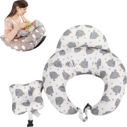Nursing Pillow with Removable Neck Belt & Infant Cushion Breastfeeding Pillow-picture-15