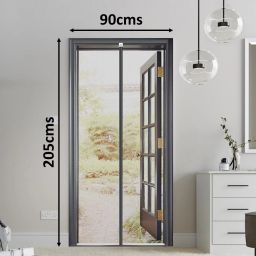 Polyester Adults Washable Auto-Closing Magnetic Door Mosquito Net-25