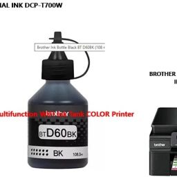 BROTHE BROTHER DCP-T700W Multifunction WIFI Ink Tank COLOR Printer SET OF 2 Black Ink Bottle-26