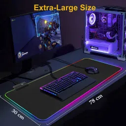 SEAGULL Large Extended RGB Gaming Mouse LED Gaming Desk Keyboard Pad Mat TD-330GA Mousepad image 2