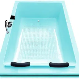 Phoenix 6 ft Acrylic Freestanding with Filler System (and Side Panel) - Cyan Blue Free-standing Bathtub-image-25
