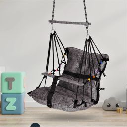 Cotton Baby Swing Chair for Babies Folding and Washable1-5 Years with Belt Swing Swings-image-9