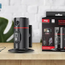 ETH P02 360° Rotation Auto Tracking Phone Holder Moving Tripod 2 Axis Gimbal for Mobile, Camera-image-15