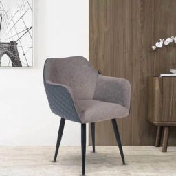 casacraft from pepperfry Rigel Fabric Arm Chair in Grey and Grey Colour-picture-34
