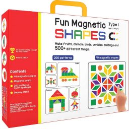 Fun Magnetic Shapes (Junior) : Type 1 with 44 Magnetic Shapes, 200 Pattern Book-image-70