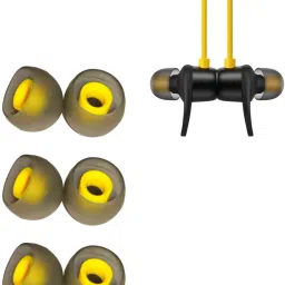 BUMTECH 6 Pcs Silicone Rubber Earbuds Cover for Realme Buds 2 | (M) Size In The Ear Headphone Cushion-17