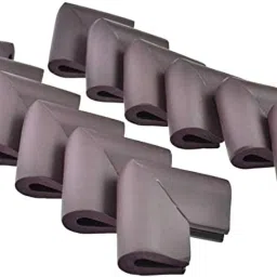C Shape Kids Safety Table Desk Corner Edge Guard Protectors(Pack of 12, Brown)-13