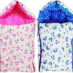 Baby Sleeping Bag Combo of Gift Pack Soft Cotton Fiber Filled Security Bag Sleeping Bag-image-37