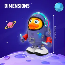 waktoro Dancing Space Duck Toy with Vibrant Light Effect & Musial Sound image 3