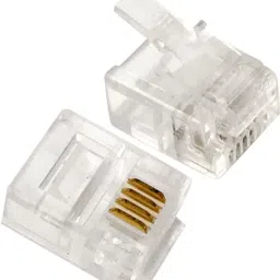 RIVER FOX RJ11 Telephone Connector Male Plug 6P4C Network Interface Card-19