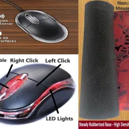ANJO Wired Keyboard-LED Mouse-Pad-USB Hub 2.0 Combo Set image 5