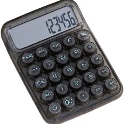Desktop Calculator Black Color Mechanical Large LCD for Business Office 12-Digit Display Desktop Calculator for Office, School & Home Use BasicCalculator-21