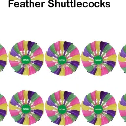 nongi 400 Colored Feather Shuttle- Multicolor image 3