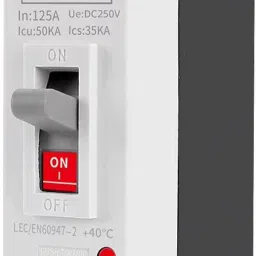 amiciSmart Solar Molded Case DC Circuit Breaker MCCB 125A 1P | 250V/600V DC Overload-22