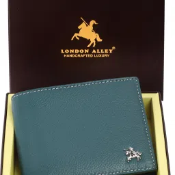 Men Casual Green Genuine Leather RFID Wallet-image-66