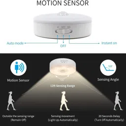 ENMORA 6VT-PRO|SMART SENSOR LIGHT| Motion Sensor Light, Rechargeable Battery-Powered LED Night Light for Home, Wardrobe Closet Light Stair Lights, Wall Lights for Hallway, Bedroom, Kitchen and More Smart Sensor Light Smart Sensor Light image 2