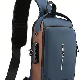 ISHANI Sports Style Messenger Bag BLACK MEN SHOULDER BAG ANTI THEIF CROSSBODAY SLING BAG-image-78