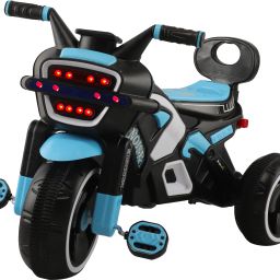 Noise Bike Pedal Tricycle for Kids Toddler Trike Headlight, Music, Eva Wheels & Curved Seat and backrest Push Along Pedal Trike for 15 Months to 3 Years Tricycle-image-68