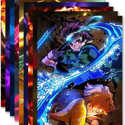 Anime poster Set of 10 Mix Anime Wall Posters for Room Size A4 Fine Art Print-15