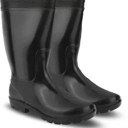 elecant PVC 12-inch Industrial Gumboots, Non-Metallic Toe, Oil, Water and Acid Resistant Boots For Men-picture-2