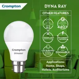 crompton 9 W Basic Standard B22 LED Bulb image 4