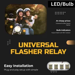 aksmit Rear, Front LED Indicator Light for Universal For Bike Universal For Car image 4