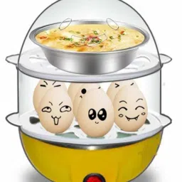 Double Layer Egg Boiler 2 In 1 Double Layer Electric Non Stick Mini Egg Boiler Egg Cooker (14 Eggs) DM2007 Egg Cooker-image-97