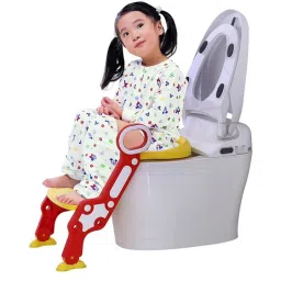 lafillette Kids Potty Training Seat with Step Ladder and Soft Toilet Seat, Sturdy Comfortable Built in Non-Slip Steps Soft Pad Potty Seat image 5