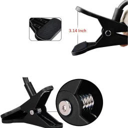 Casa Tech New Trending Lazy Stand Bracket Mobile Phone Stand Flexible Bed Desktop Bracket Mount Stand, Desk - Table Color - Black Mobile Holder Single Gimbal for Mobile image 3